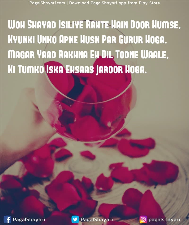 Woh Shayad Isiliye Rahte Hain Door Humse