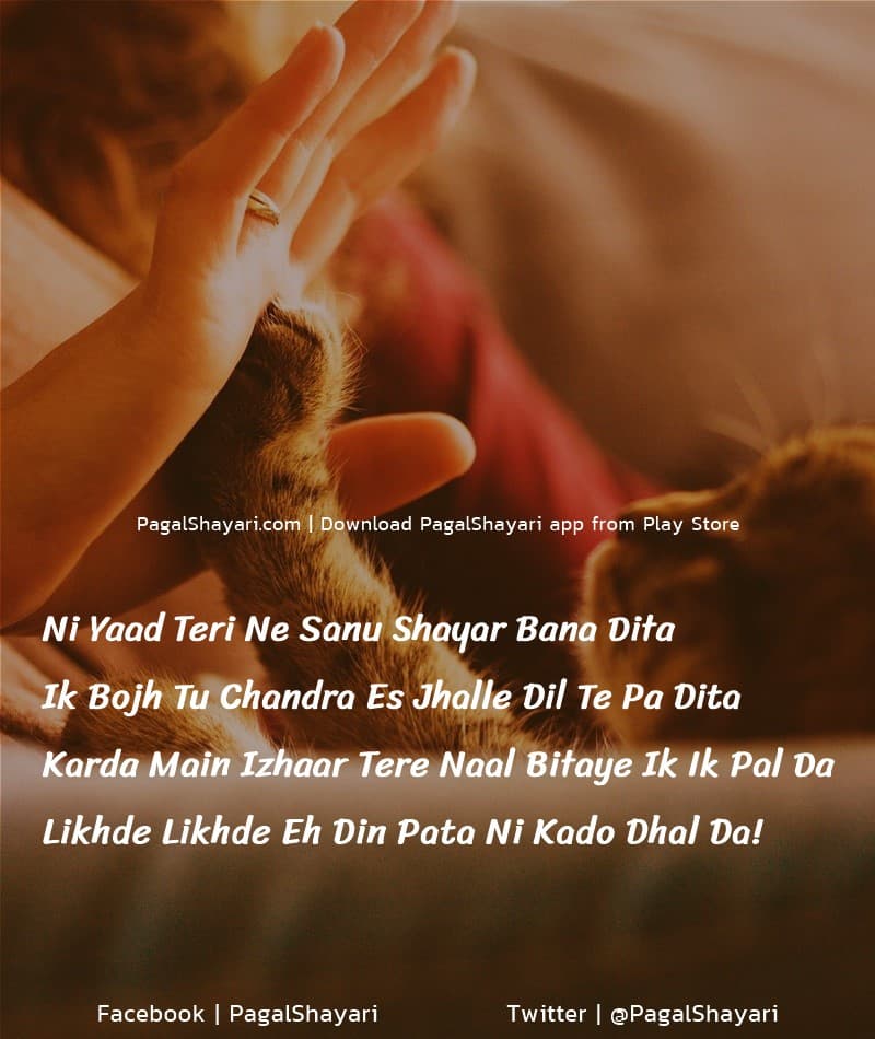 Ni Yaad Teri Ne Sanu Shayar Bana Dita
