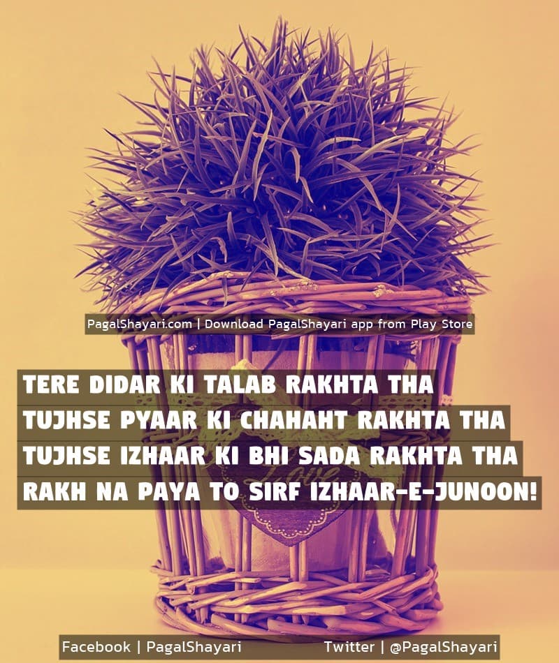 Tere Didar Ki Talab Rakhta Tha
