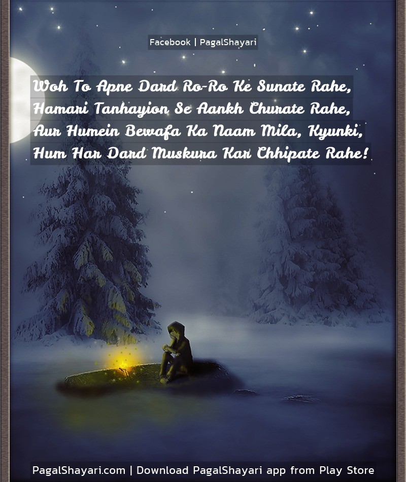 Woh To Apne Dard Ro-Ro Ke Sunate Rahe