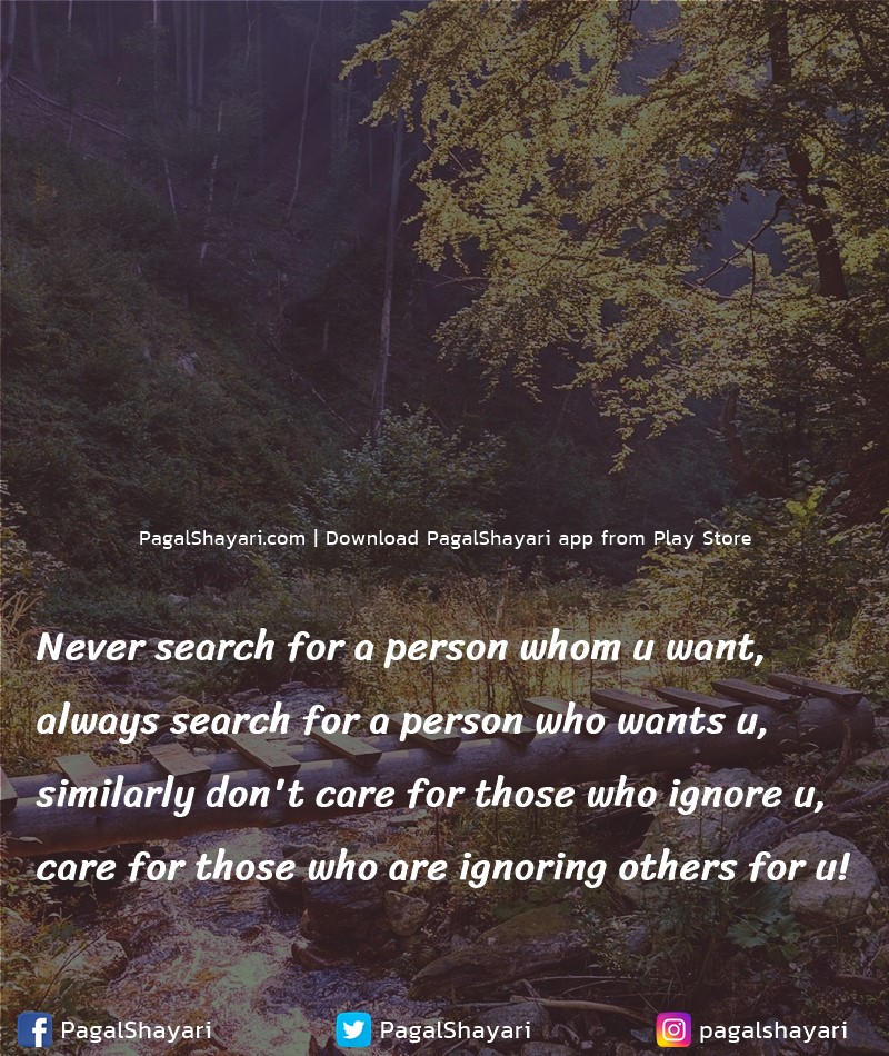 Never Search For A Person Whom U Want